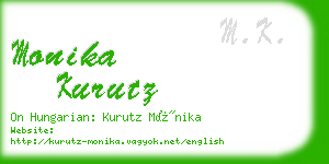 monika kurutz business card